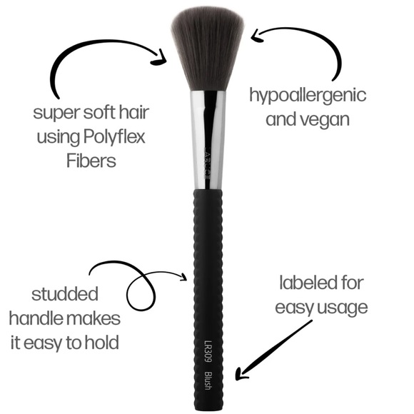 Laruce Beauty 4 Pcs Face Makeup Brush Set with Bag - Picture 5 of 16